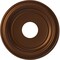 Ekena Millwork Traditional PVC Medallion (Canopies up to 7 1/2"), 13"OD x 3 1/2"ID x 1 1/4"P, Metallic Dark Copper CMP13TRCDC - alternate 1